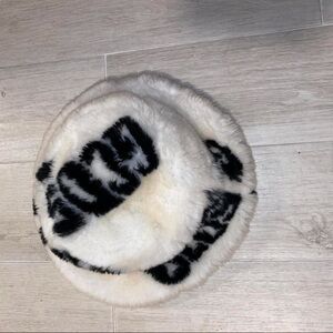 GCDS Faux Fur Bucket Hat
